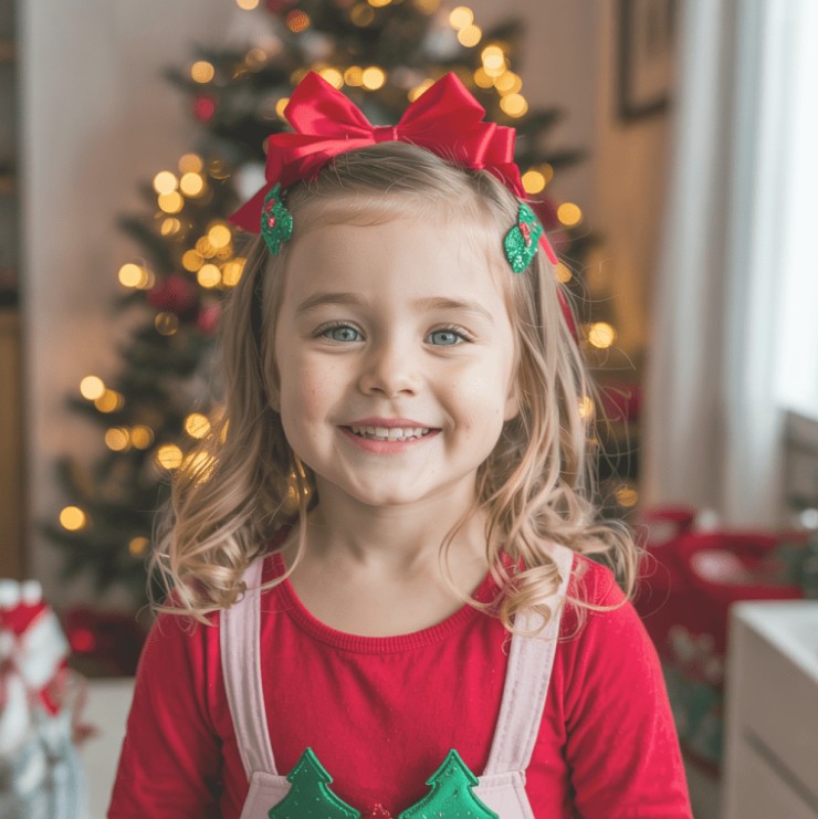 25 Adorable and Simple Christmas Hairstyles to Make Your Kids Sparkle This Holiday