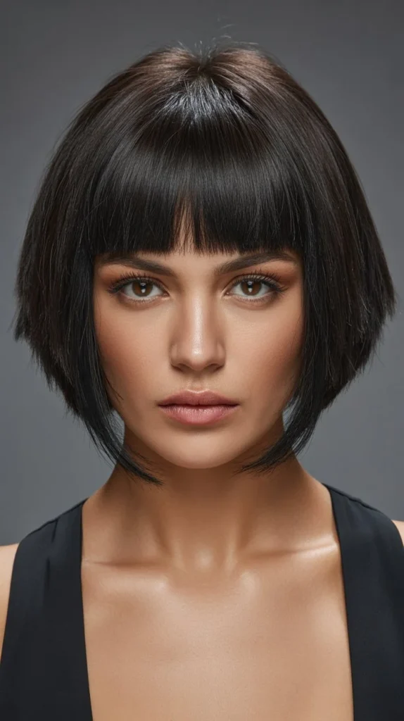 Inverted Bob with Micro-Fringe