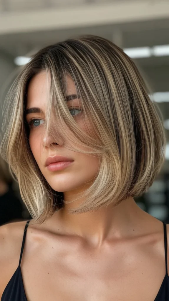 Inverted Bob with Feathered Ends