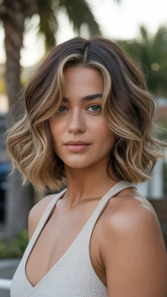 Wavy Inverted Bob with Soft Layers