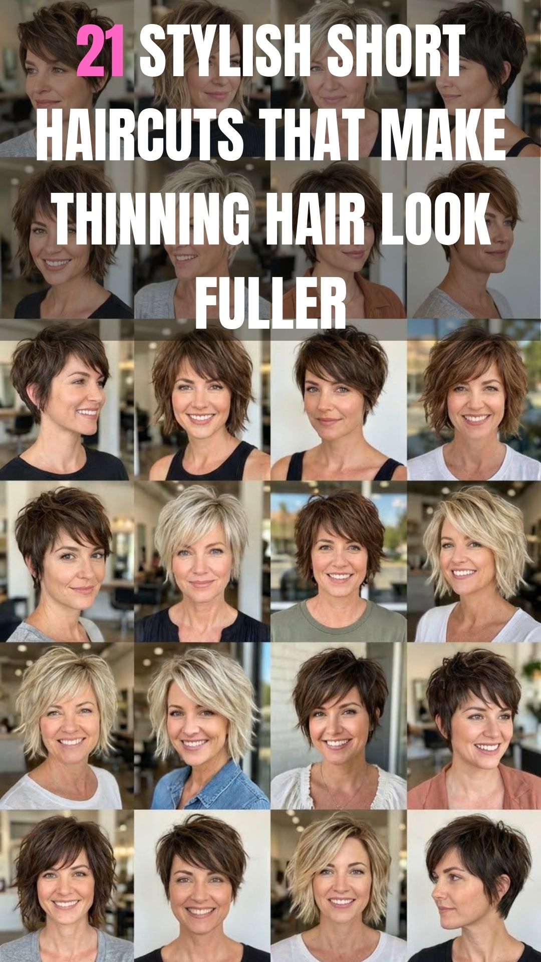 21 Stylish Short Haircuts That Make Thinning Hair Look Fuller