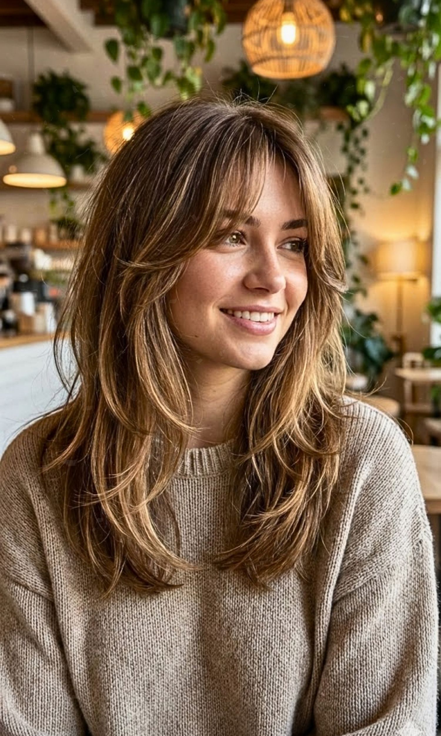23 Hot Curtain Bangs & Layered Hairstyle Ideas Right Now