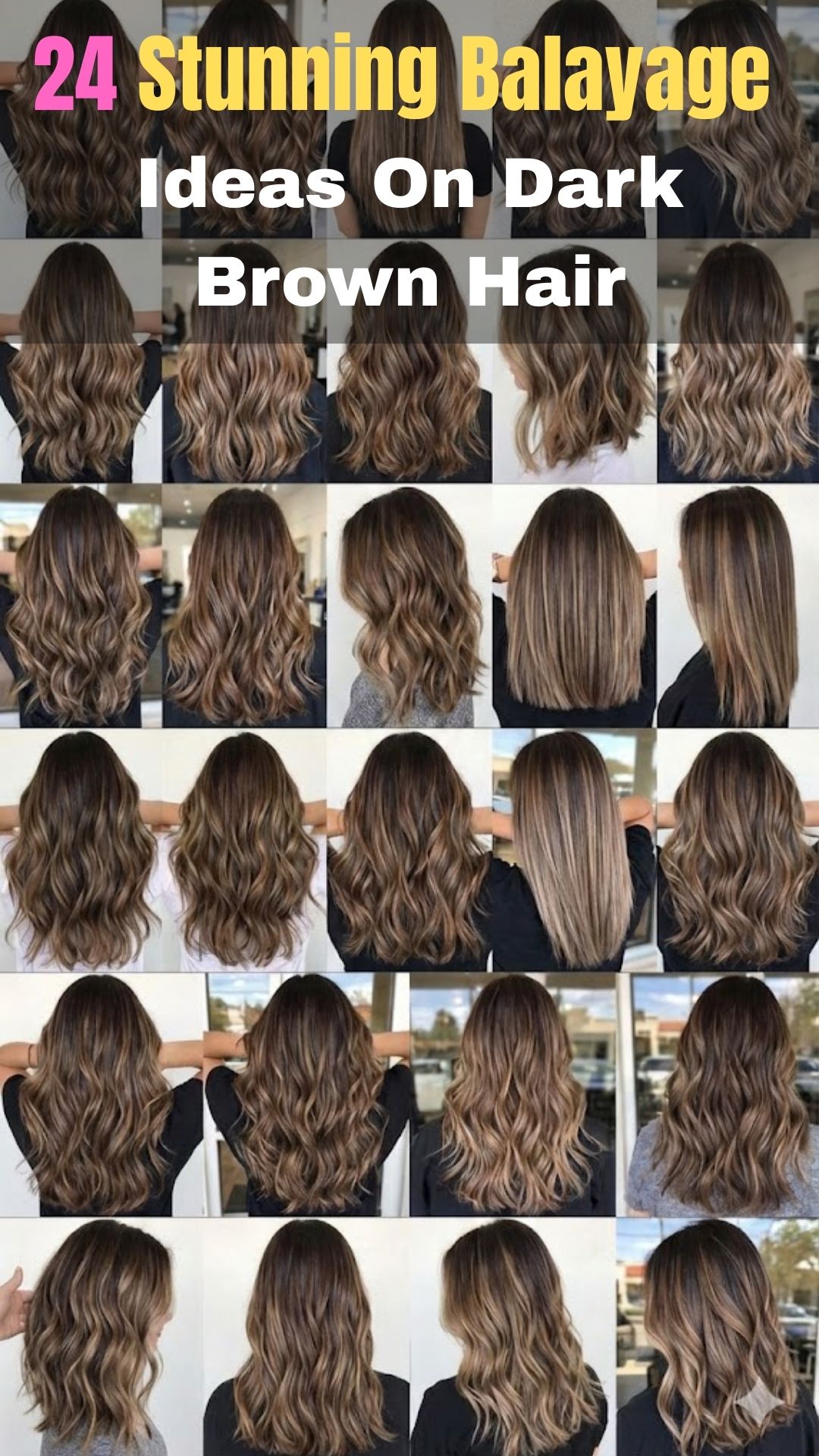 24 Stunning Balayage Ideas on Dark Brown Hair