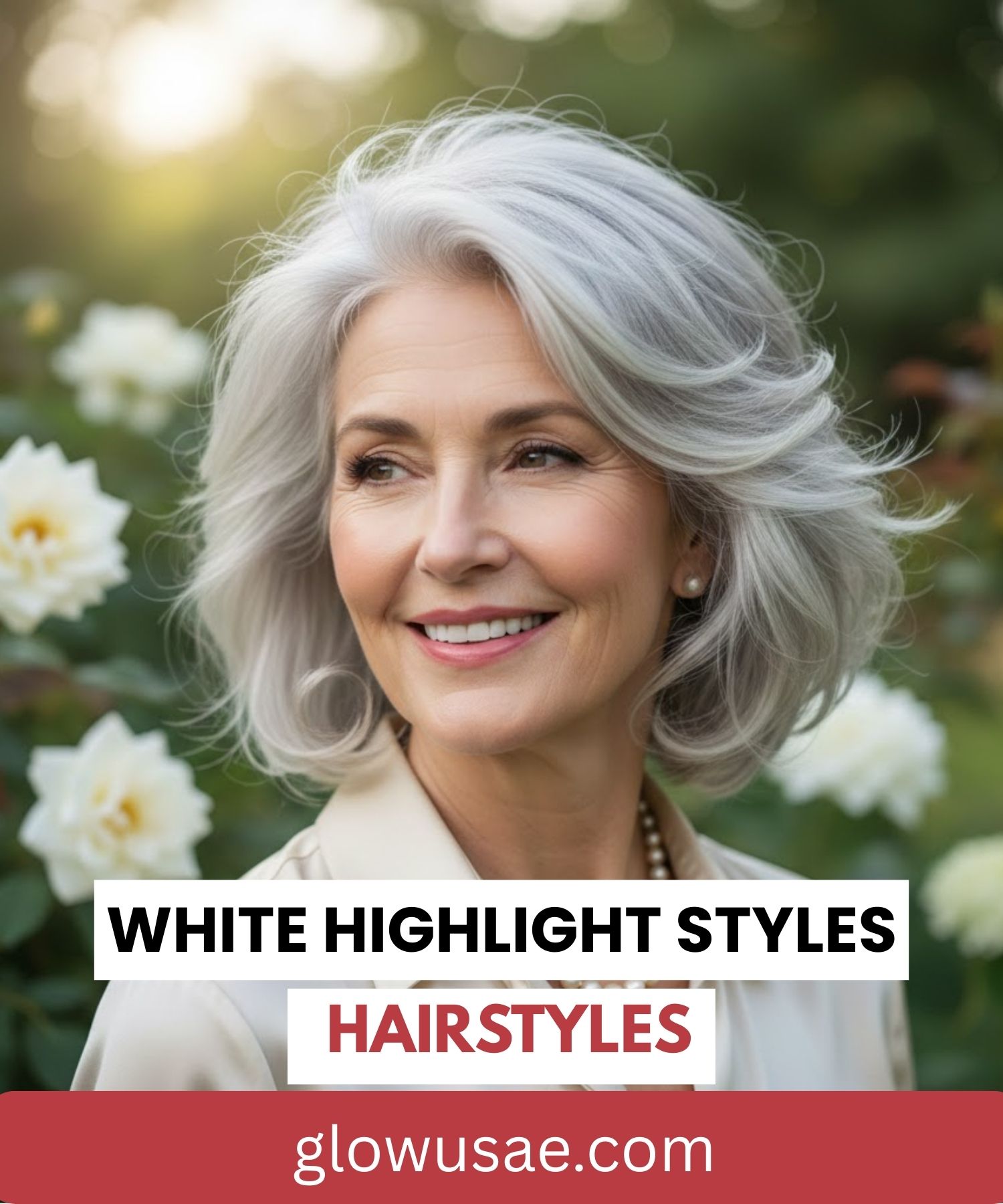 25 Timeless Silver & White Highlight Styles That Celebrate Graceful Aging