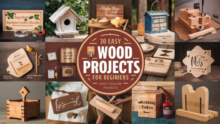 30 Simple Woodworking Projects for Beginners: Kickstart Your DIY Journey