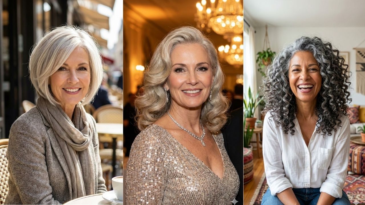 31 Beautifully Flattering Hairstyles for Women Over 50 With Thick Hair
