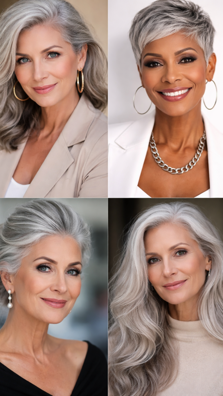 35 Iconic Gray Hairstyles For Women Over 50 Who Redefine Style Glowusae