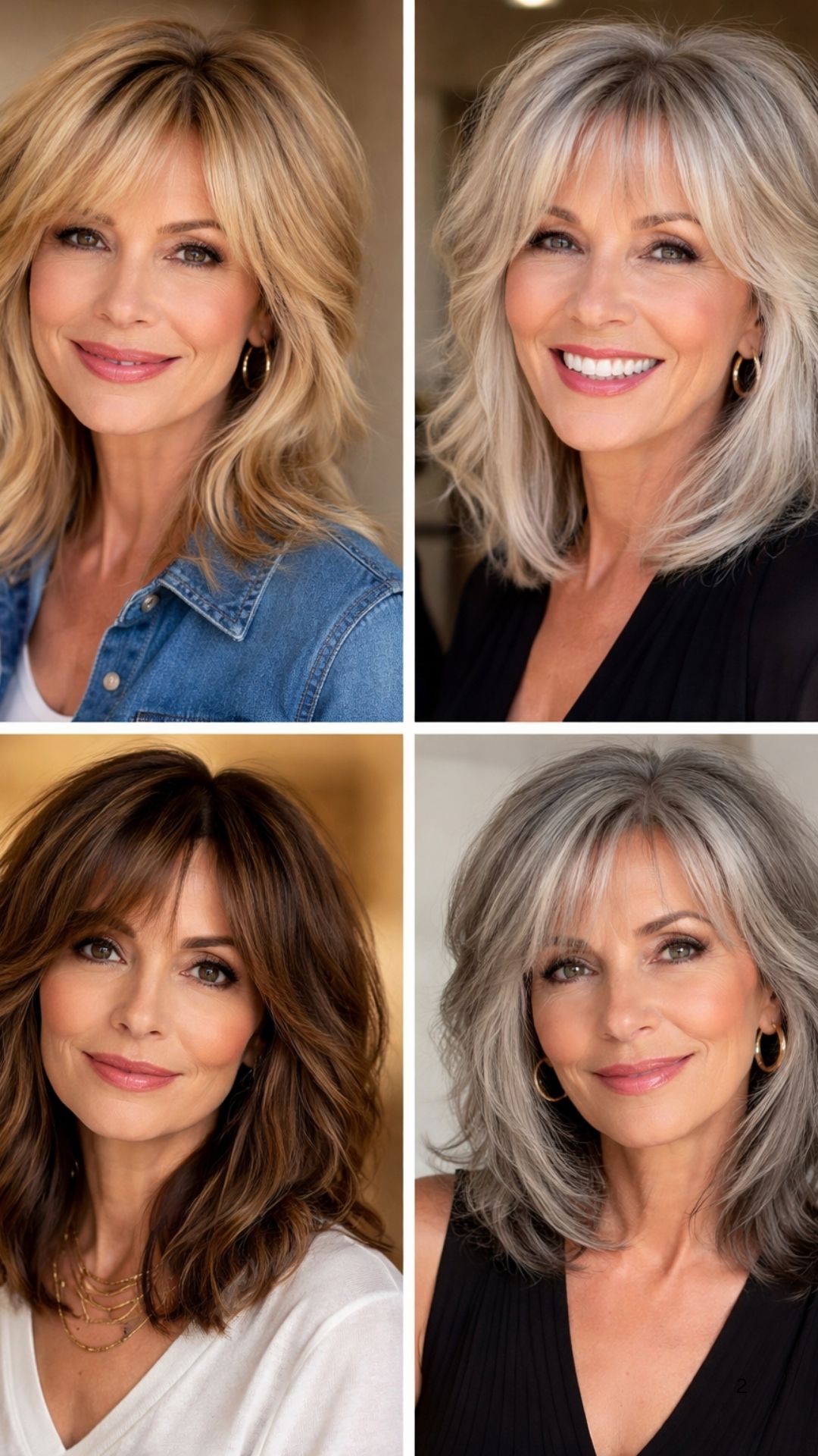 35 Shaggy Lob Hairstyles Women Over 50 Are Obsessed With Right Now
