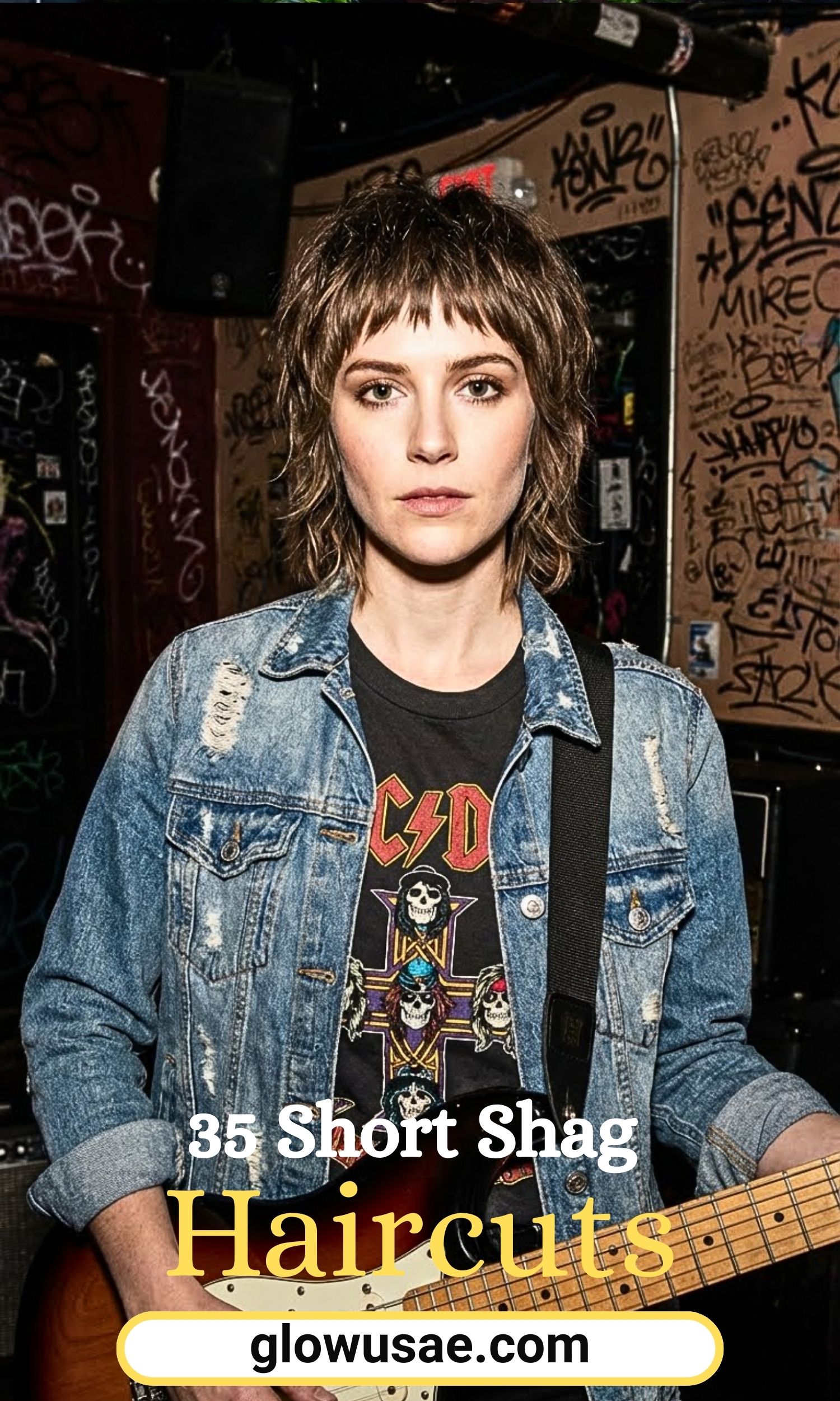 35 Short Shag Haircuts with Bangs That Bring Rockstar Vibes