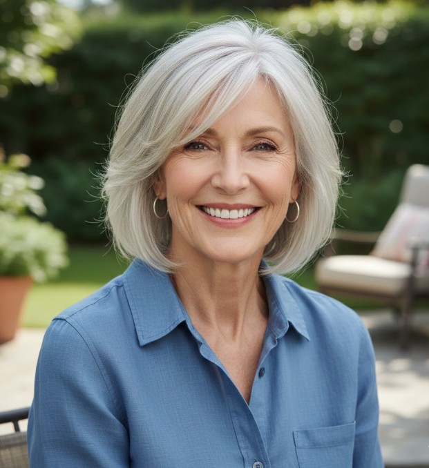 Asymmetrical Bob with Side Bangs