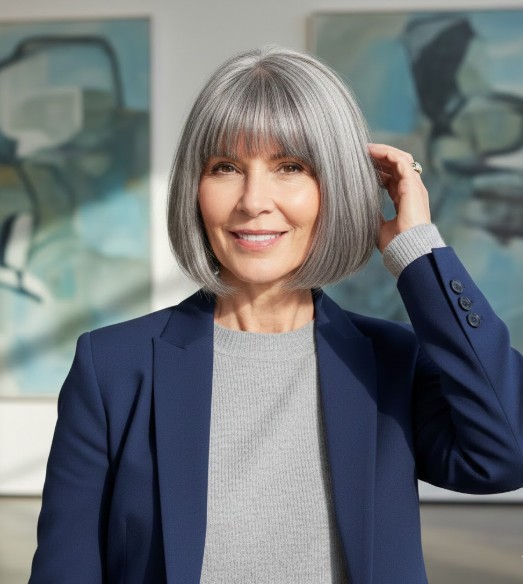  Blunt Lob with Subtle Waves