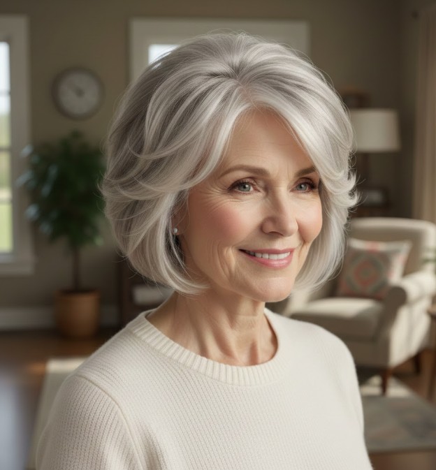 Bob with Crown Layers