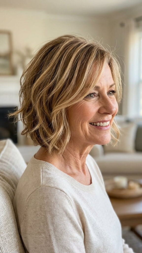 Bob with Subtle Waves and Highlights