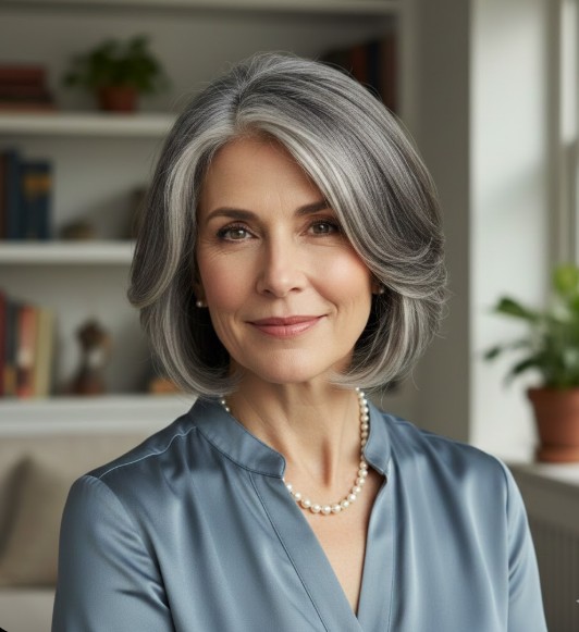 Chin-Length Bob with Delicate Layers