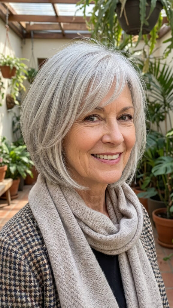 Inverted Bob with Side Bangs