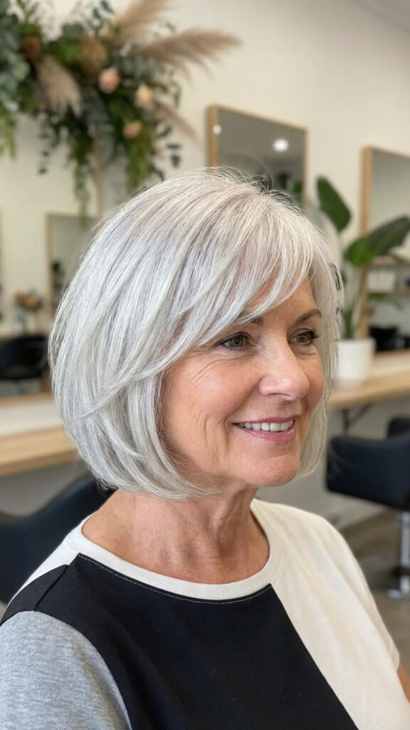 Layered Bob with Side Bangs