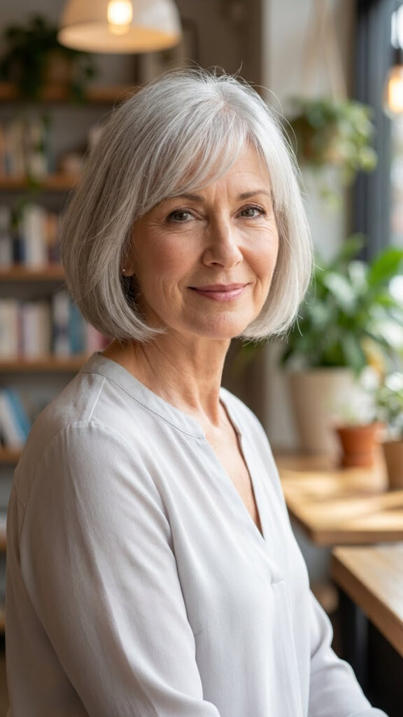 Layered Pixie with Long Bangs