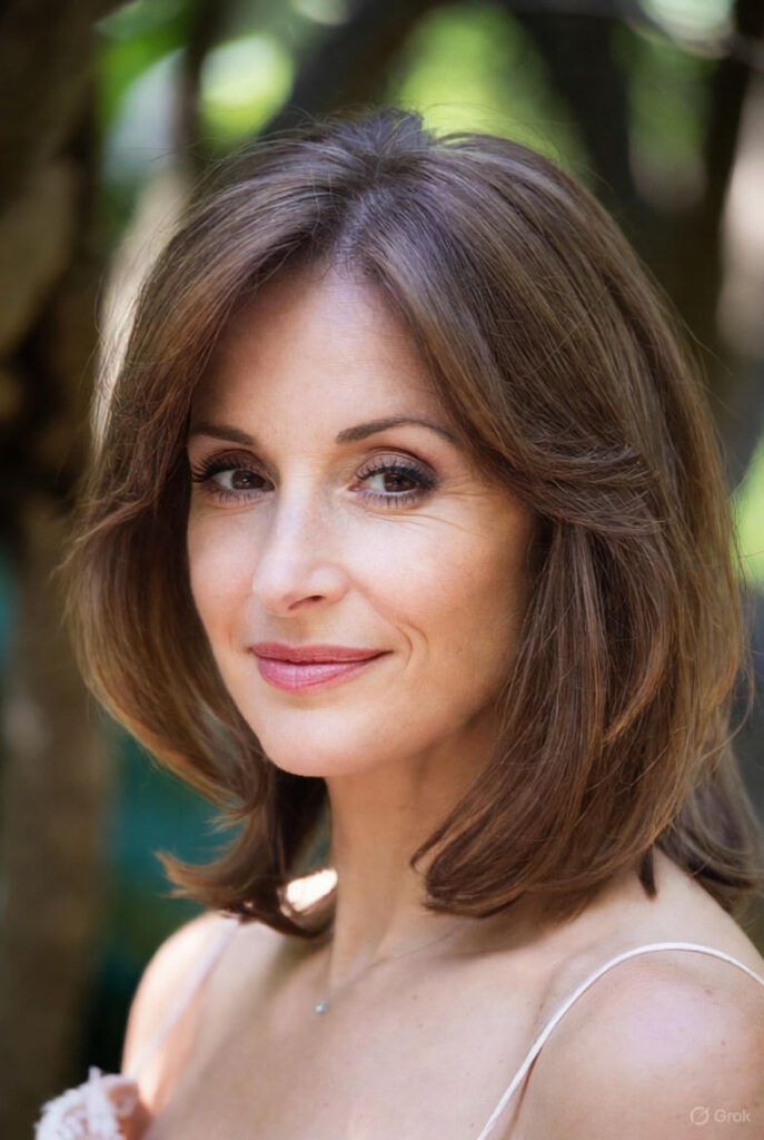 Long Bob with Curtain Bangs