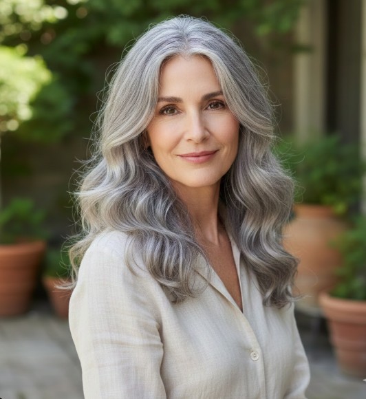 Long Waves with Subtle Gray Highlights
