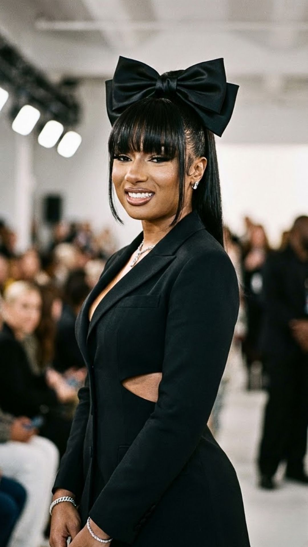 Megan Thee Stallion Rocks Blunt Bangs and a Bow—We’re Completely Sold