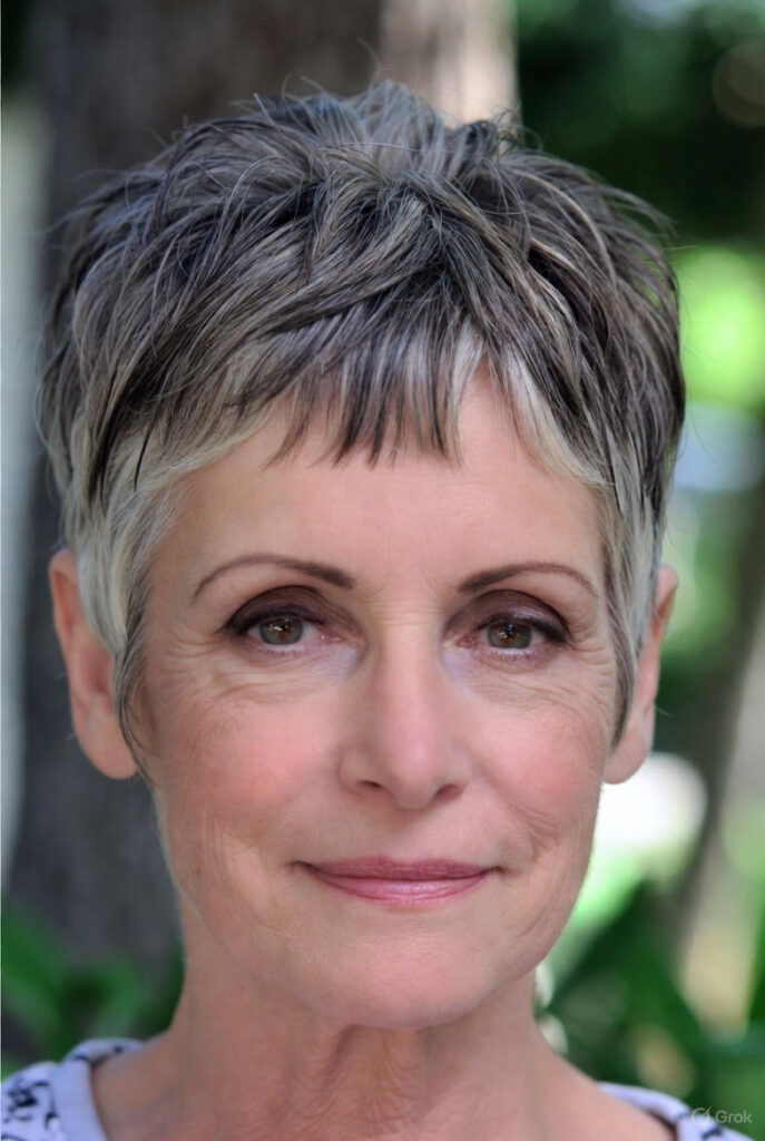 Pixie with Long Bangs