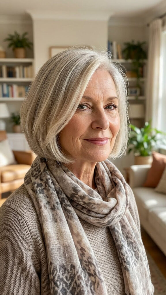 Short Bob with a Deep Side Part