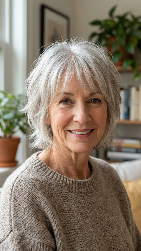 Short Shag with Face-Framing Layers