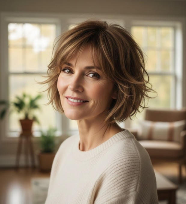 Short Shag with Messy Layers