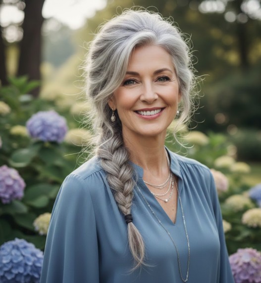 Side-Swept Braid with Voluminous Crown