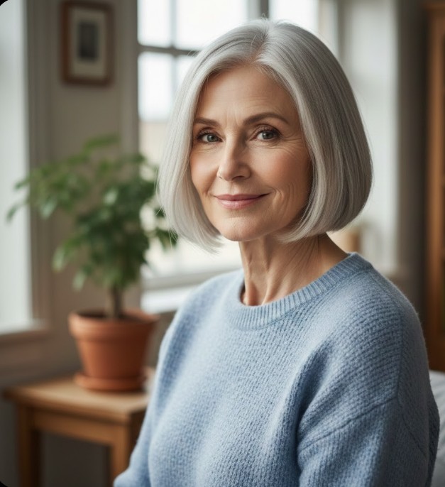 Sleek Bob with Blunt Ends