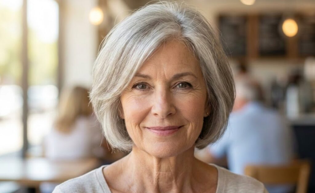 Textured Bob with Side Part