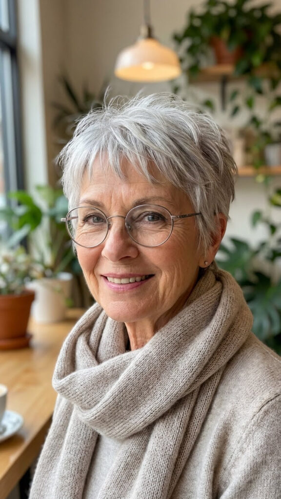 Textured Pixie with Choppy Bangs