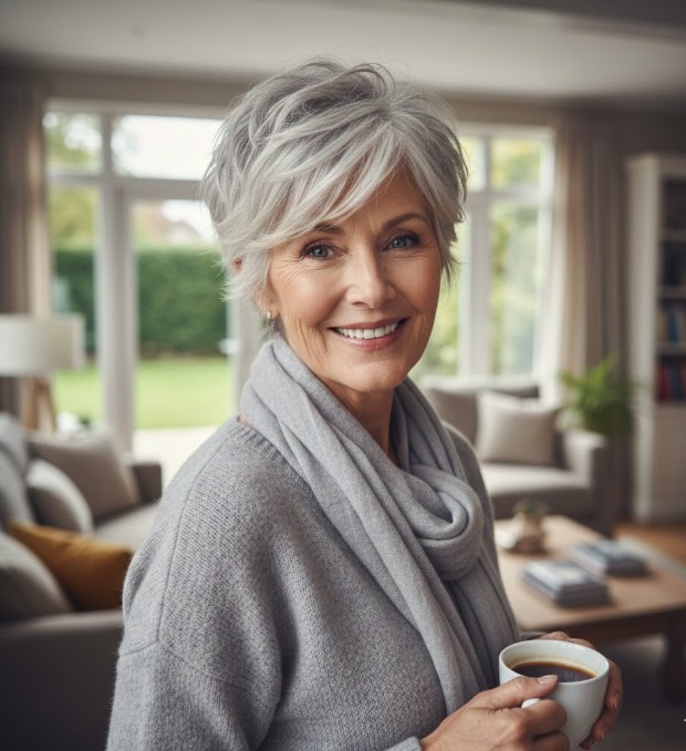 Textured Pixie with Choppy Bangs