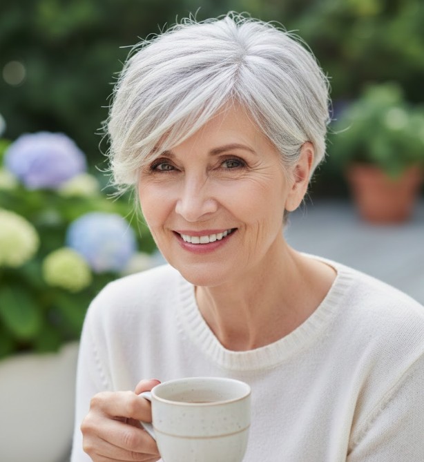 Textured Pixie with Side-Swept Bangs