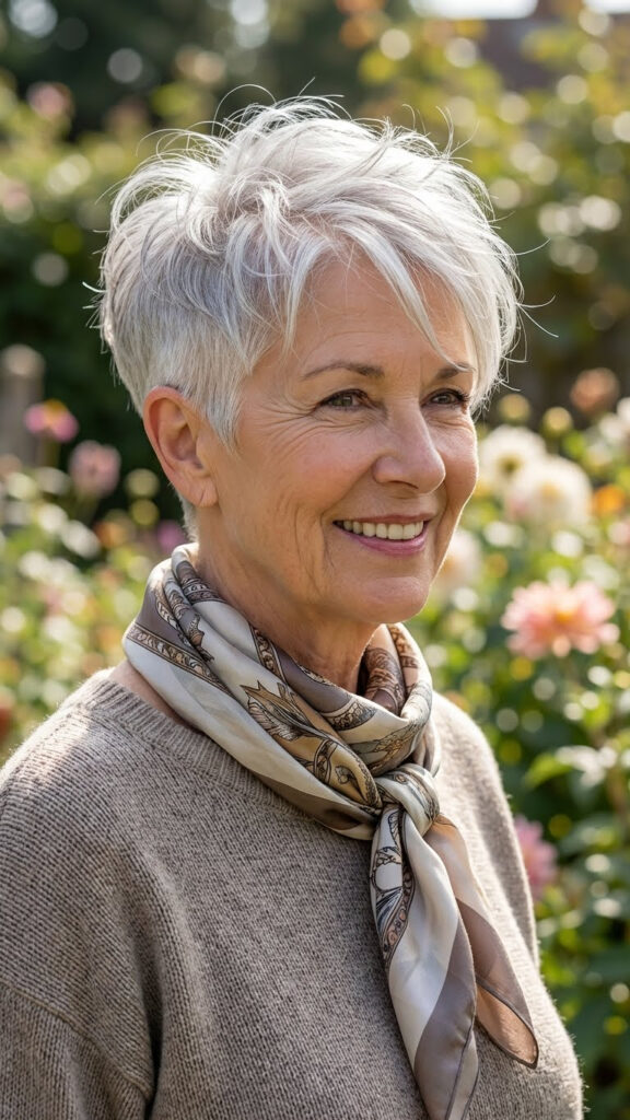 Textured Pixie with a Short Back and Long Top