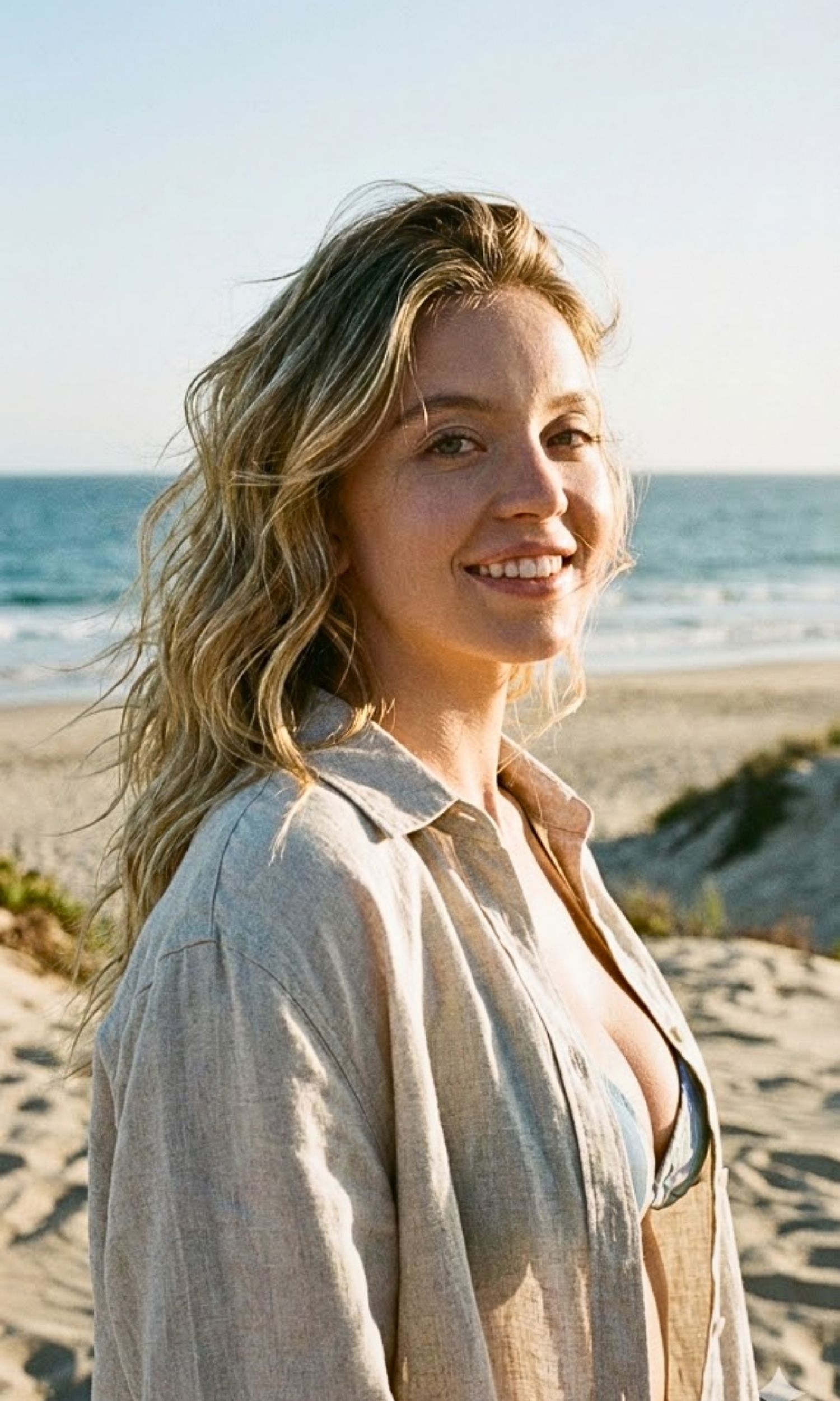 The Secret Behind Sydney Sweeney’s Shiny, Beach-Perfect Waves