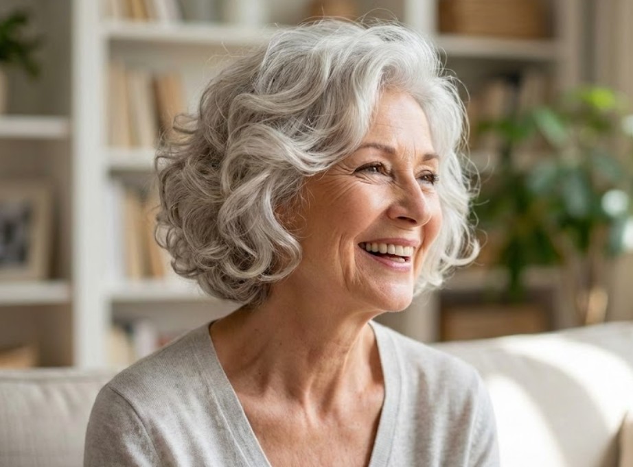 Voluminous Curled Bob