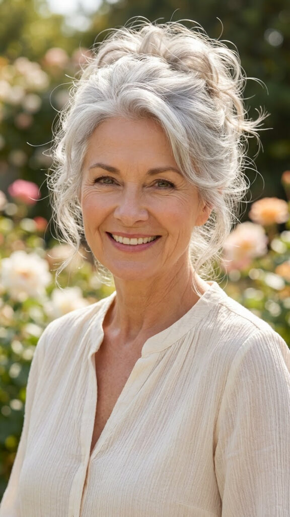 Wispy Feathered Updo