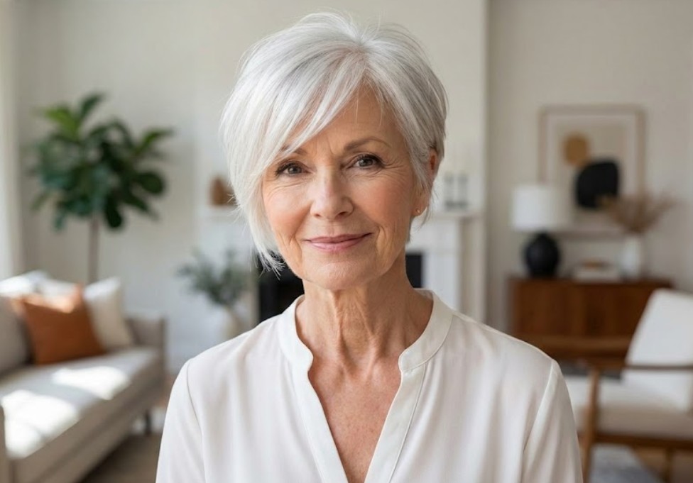 Wispy Pixie with Long Bangs