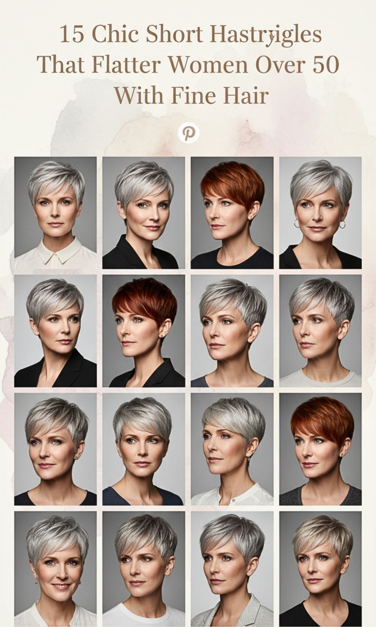 15 Chic Short Hairstyles That Flatter Women Over 50 With Fine Hair