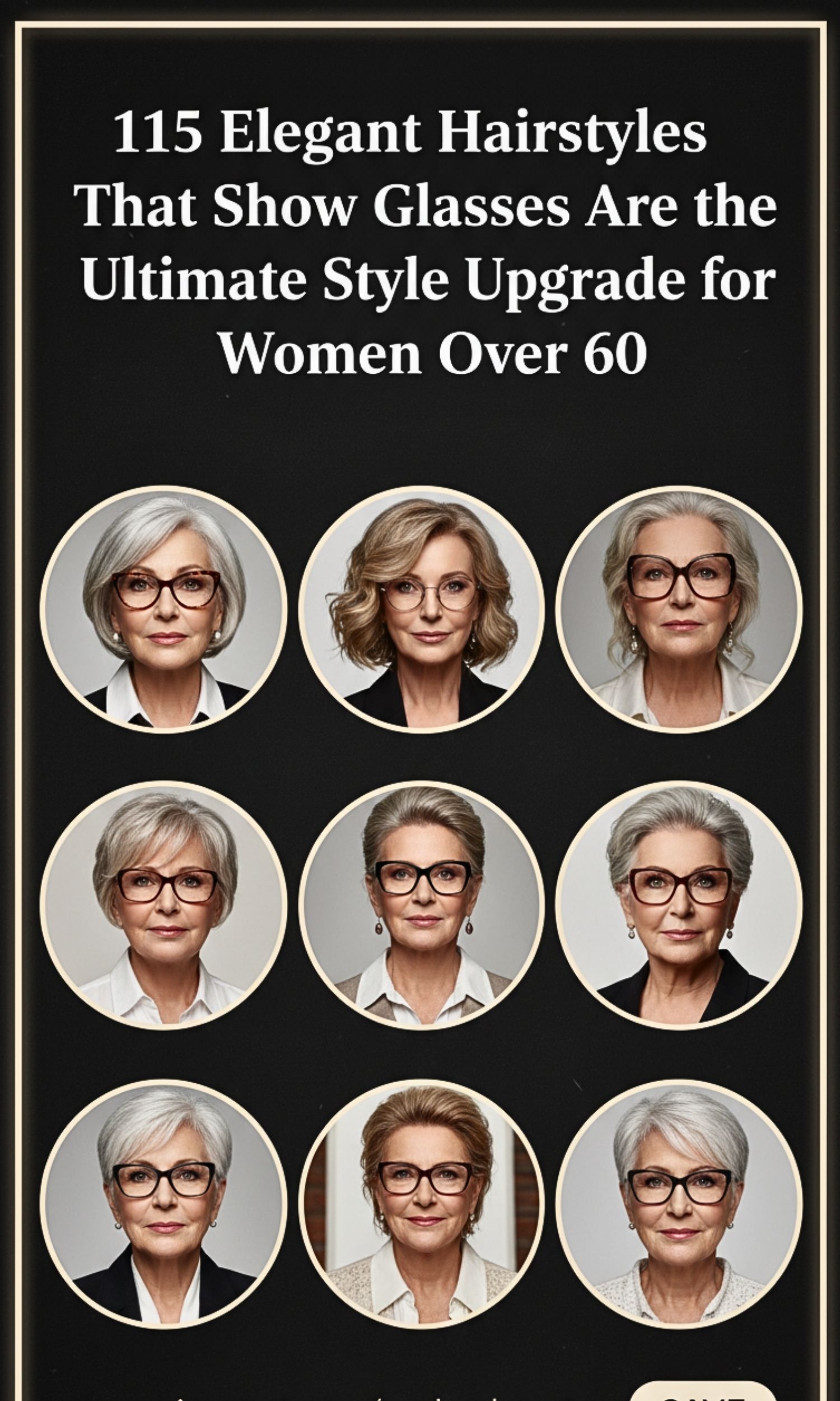 15 Elegant Hairstyles That Show Glasses Are the Ultimate Style Upgrade for Women Over 60