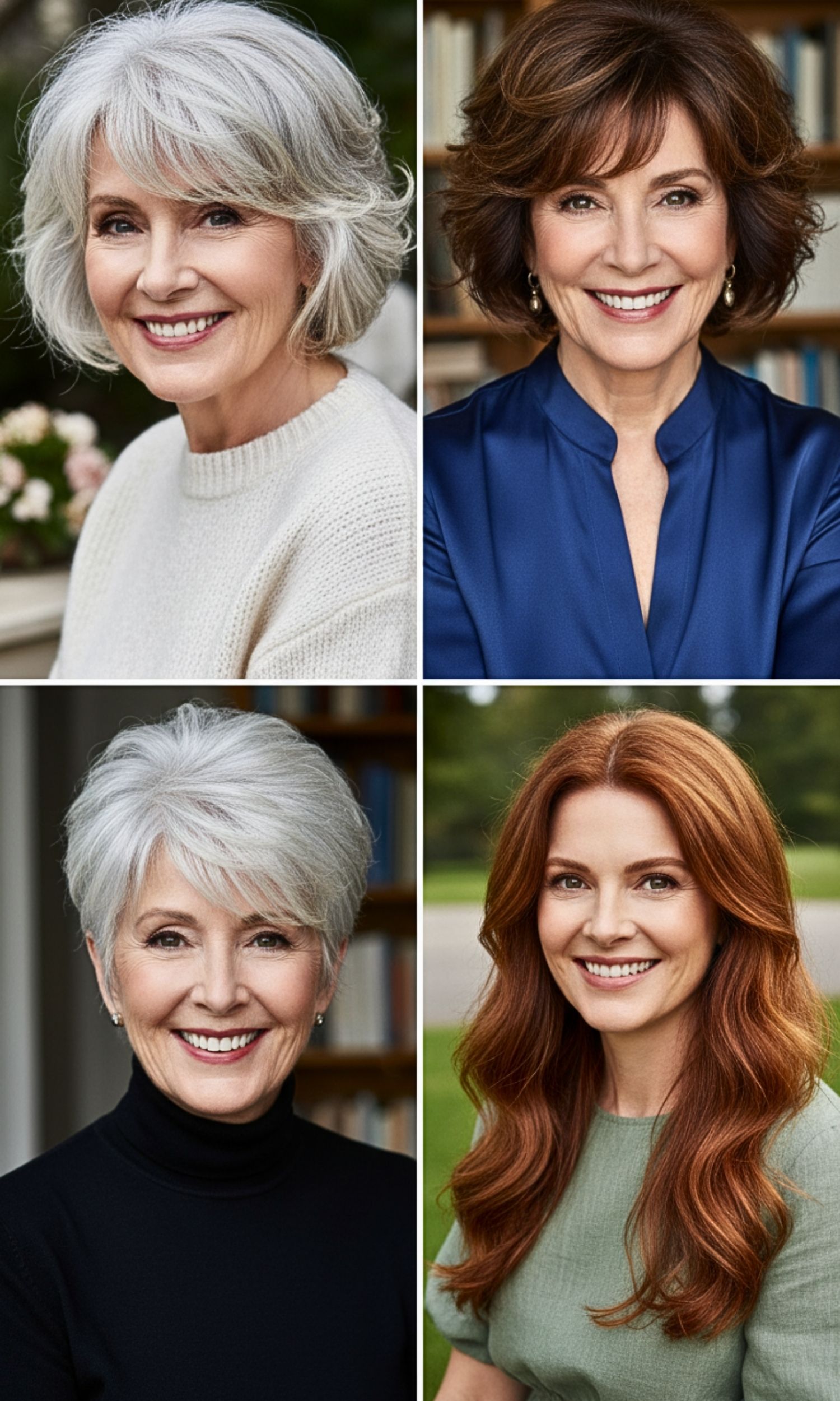 15 Flattering Hairstyles for Women Over 60 with Thick Hair