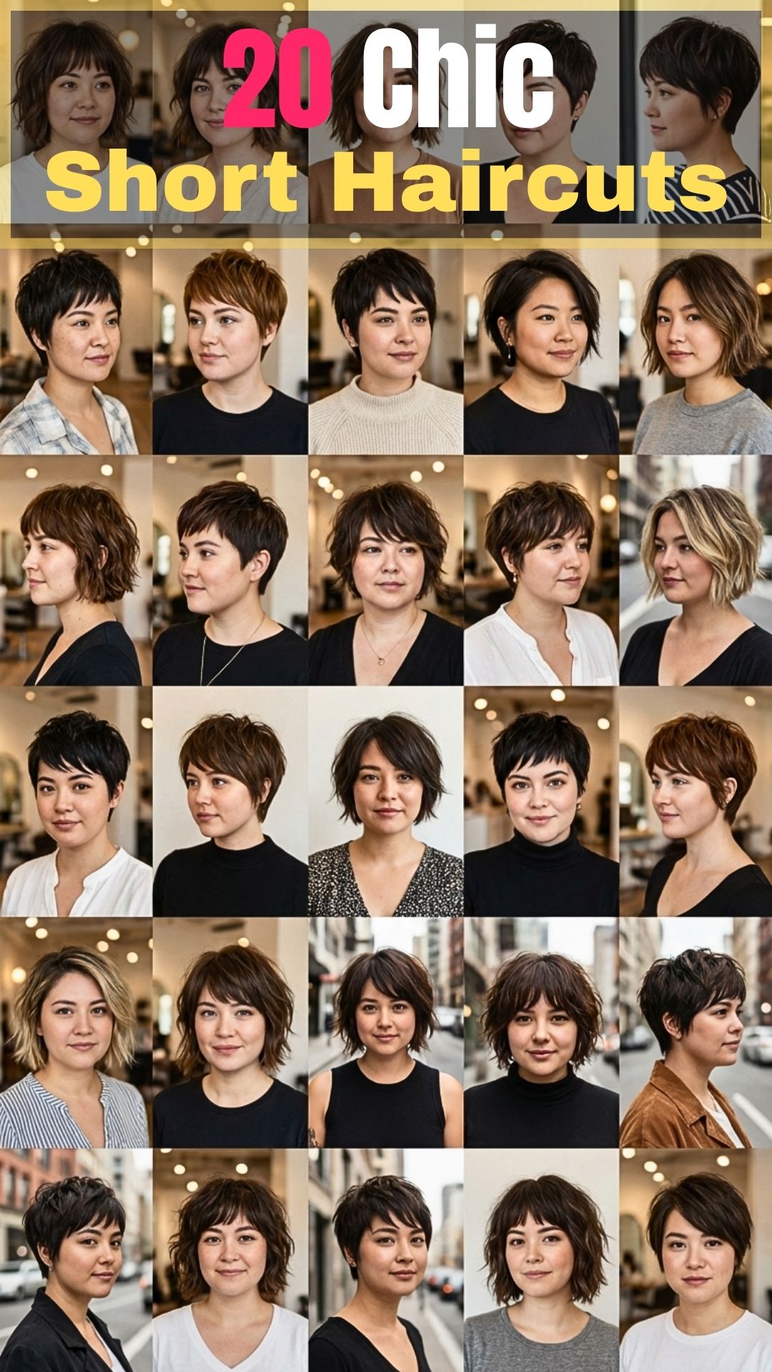 20 Chic Short Haircuts Designed for Round Face Shapes