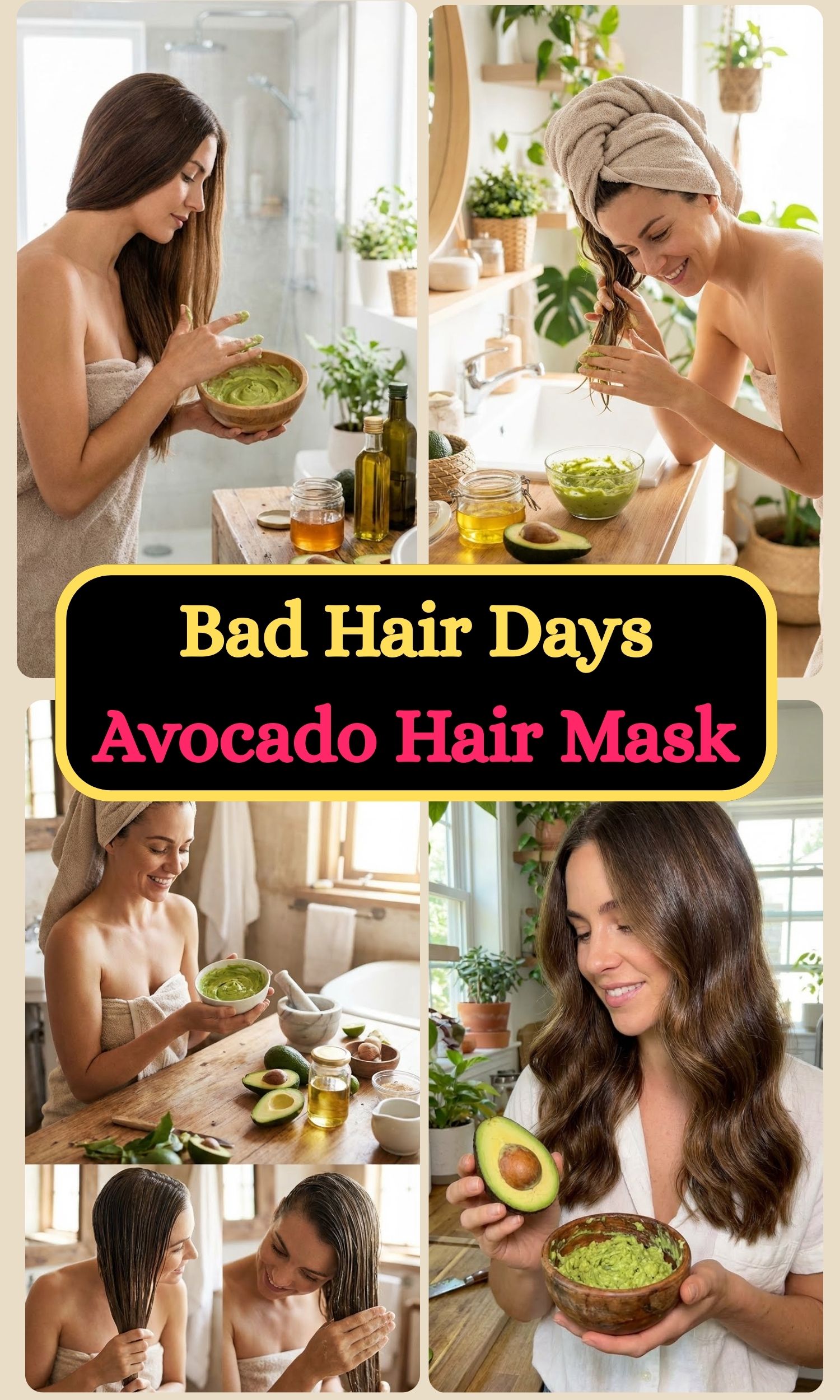 Eliminate Bad Hair Days with These Avocado Hair Mask Uses