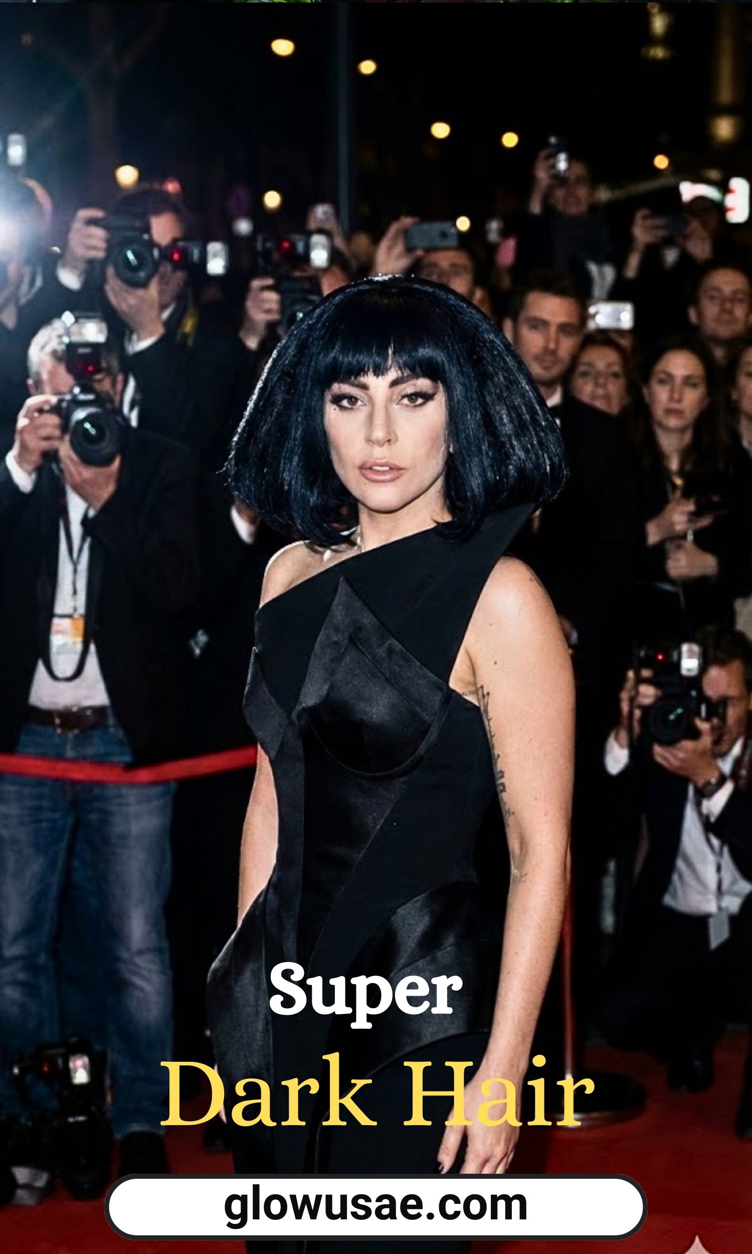 Lady Gaga Debuts a Dramatic New Look With Super Dark Hair