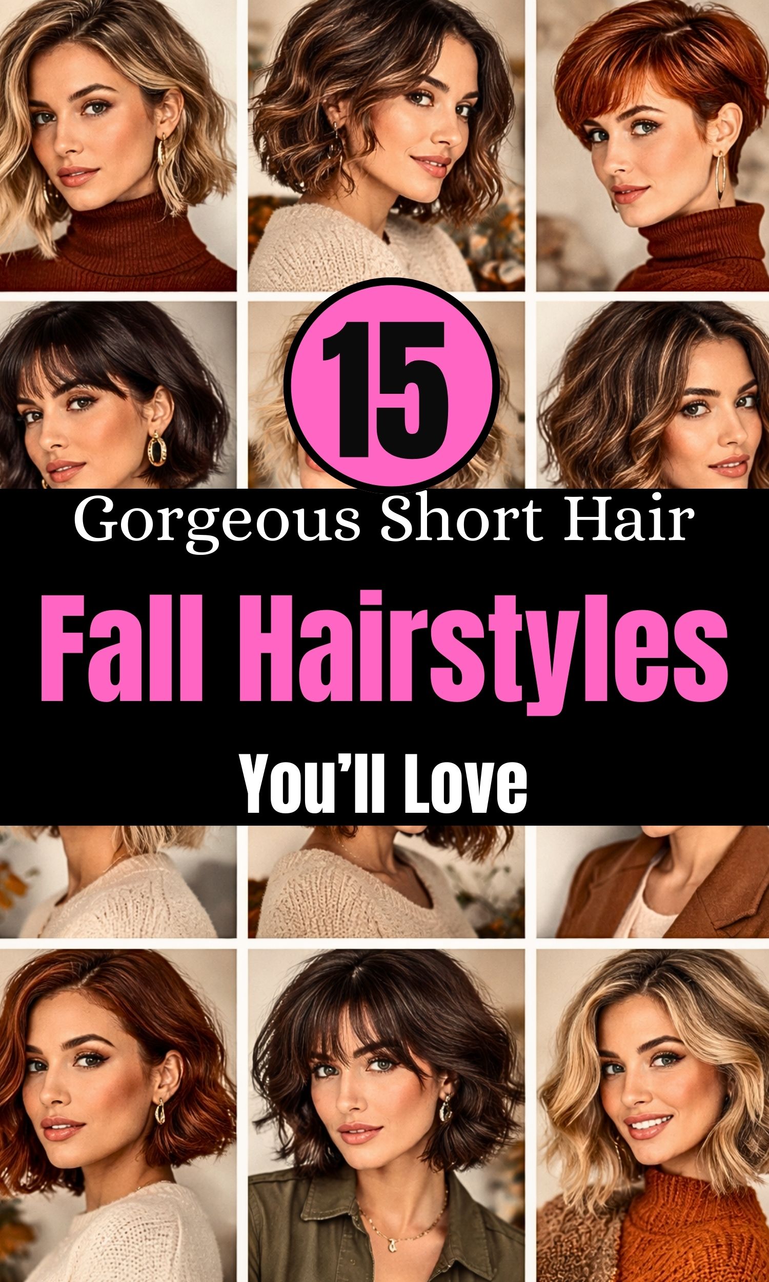 15 Gorgeous Fall Hairstyles for Short Hair You’ll Love