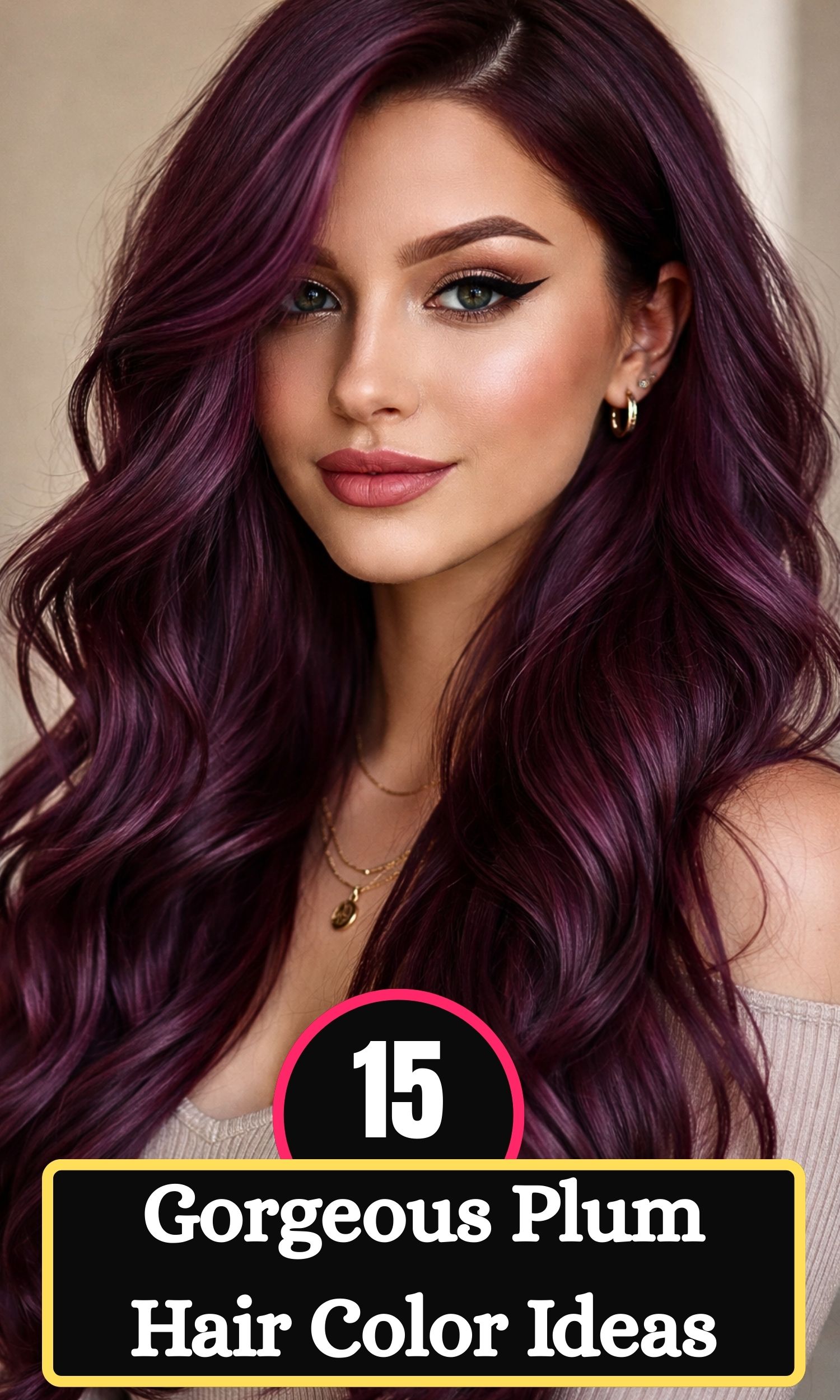 15 Gorgeous Plum Hair Color Ideas That Are Easy to Style