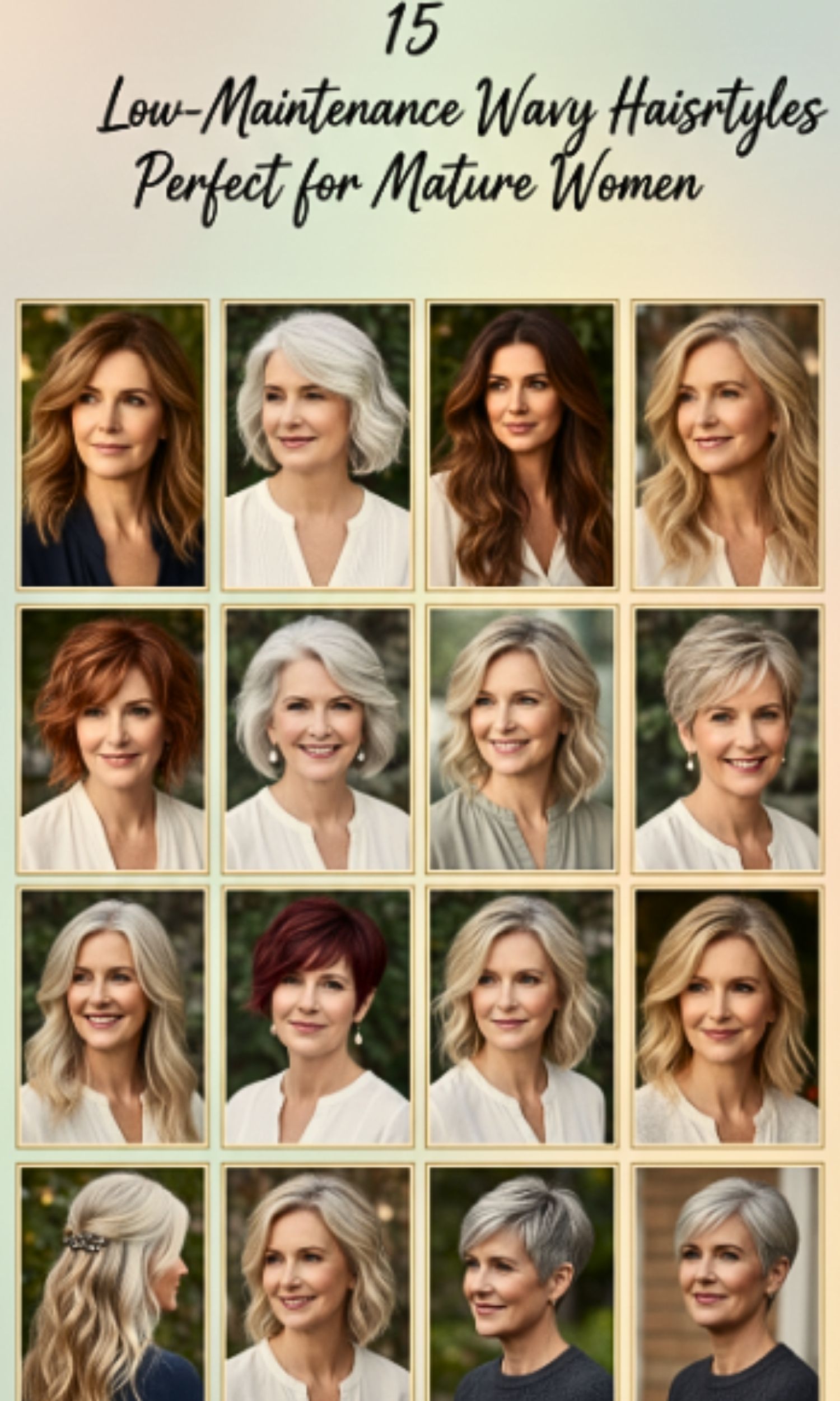 15 Low-Maintenance Wavy Hairstyles Perfect for Mature Women