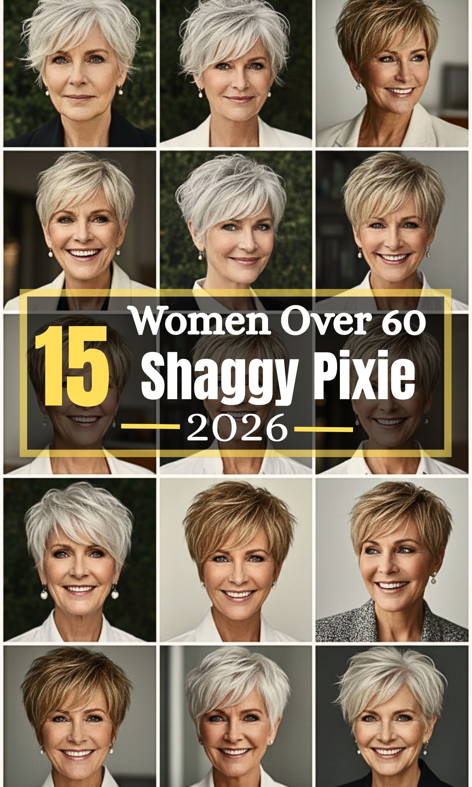 15 Trendiest Shaggy Pixie Haircuts for Women Over 60