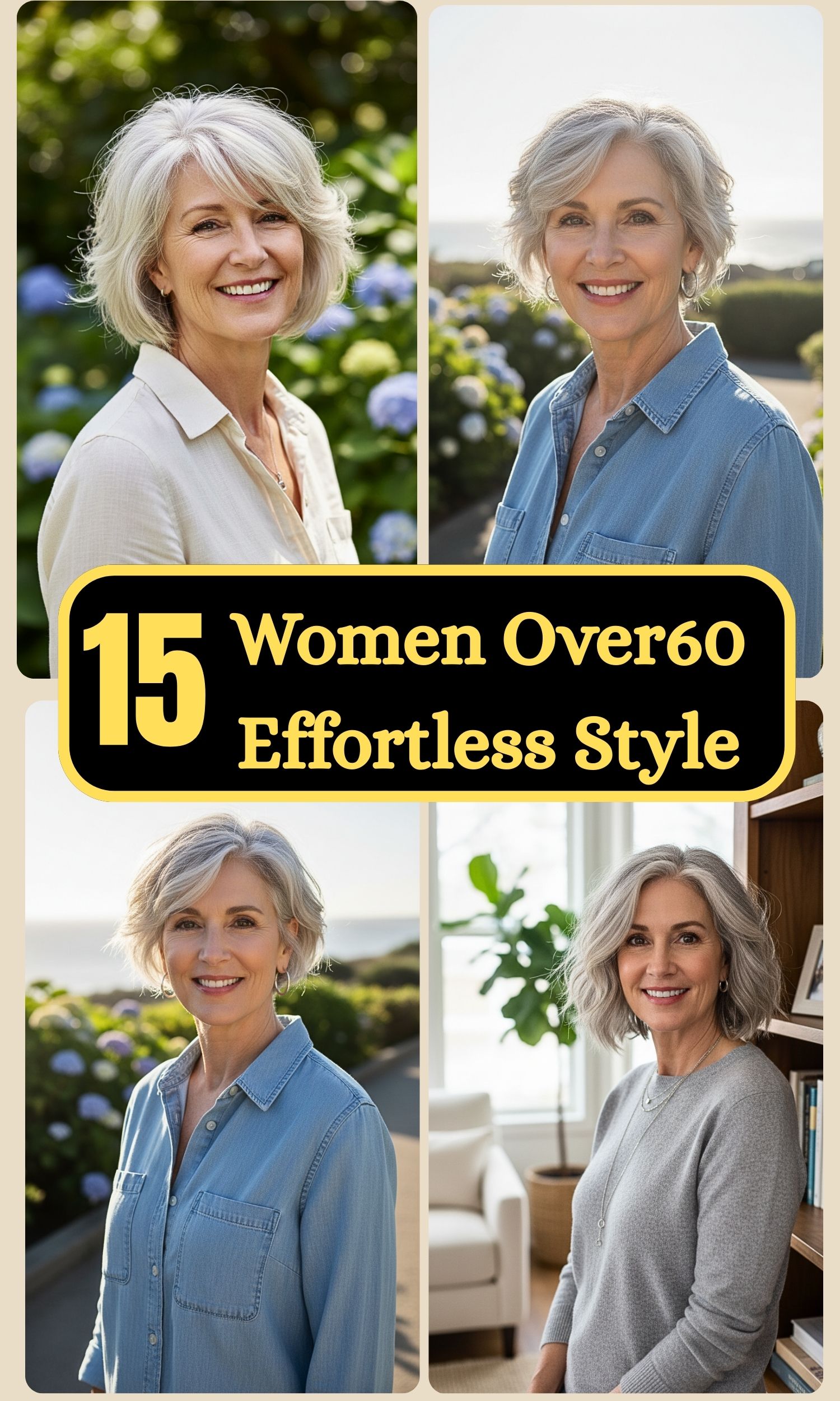 15 Wash-and-Wear Hairstyles for Women Over 60 That Deliver Effortless Style